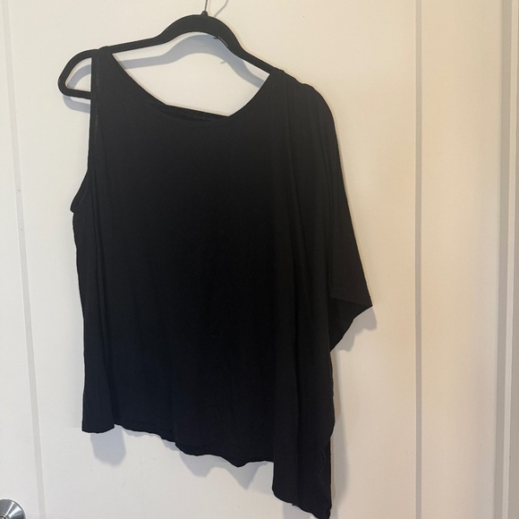 Zara Trafaluc Asymmetrical One-Shoulder Black Top – Size M - Picture 1 of 3